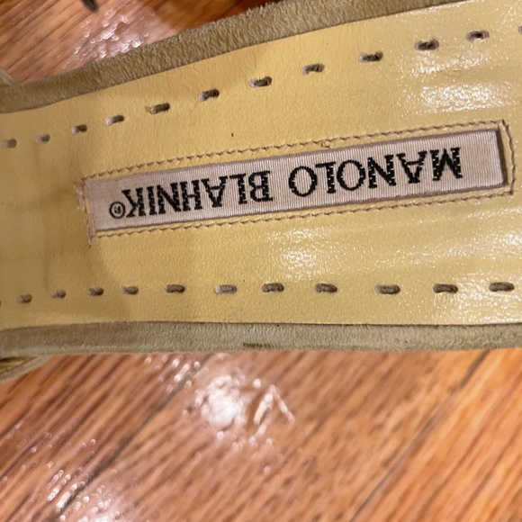 Manolo Blahnik Suede Mules - Picture 5 of 8